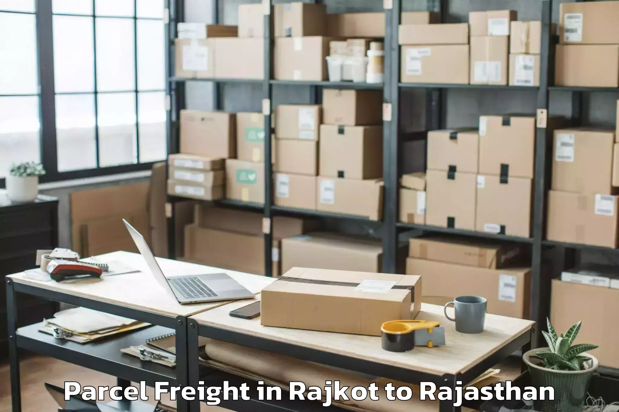 Easy Rajkot to Nimbahera Parcel Freight Booking